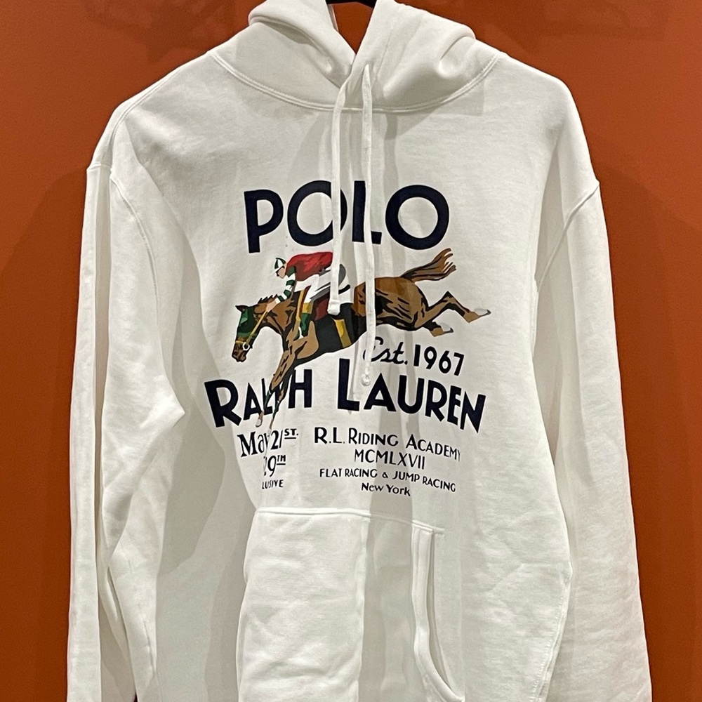 Men hoodie white